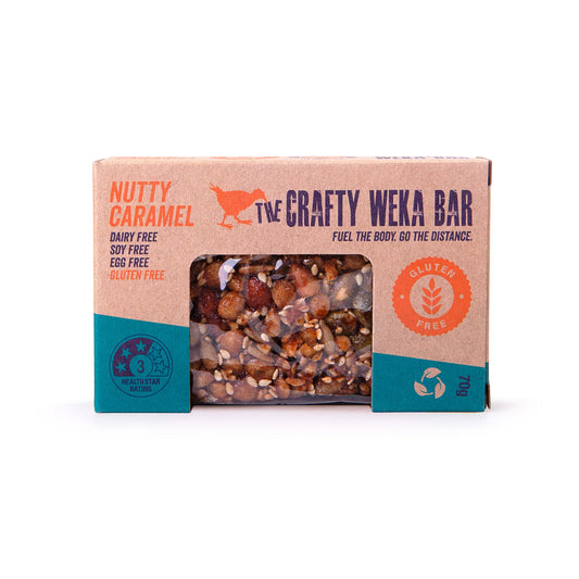 The Crafty Weka Nutty Caramel 70g Bar