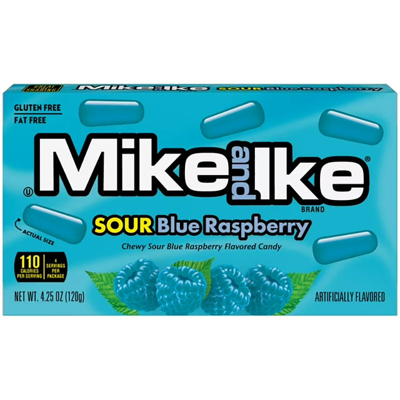 Mike and Ike Sour Blue Raspberry Candy 120g
