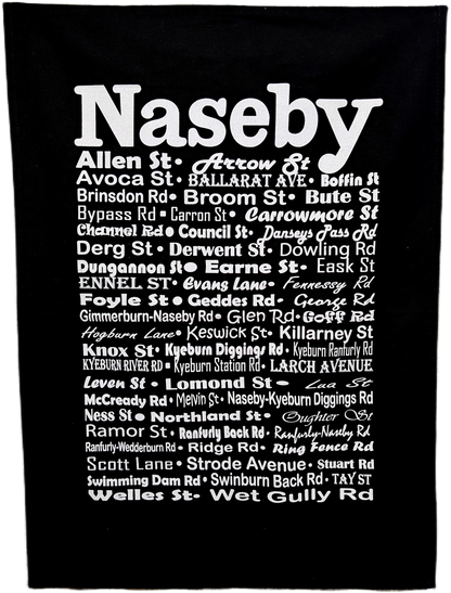 Naseby Streets Tea Towel
