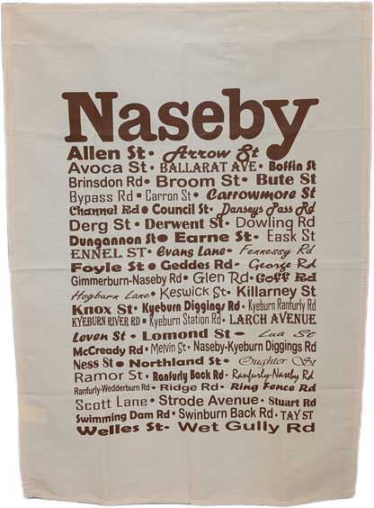 Naseby Streets Tea Towel