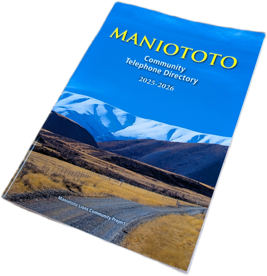 Maniototo Community Telephone Directory 2025 - 2026