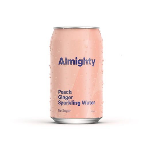 Almighty Peach Ginger Sparkling Water 330ml