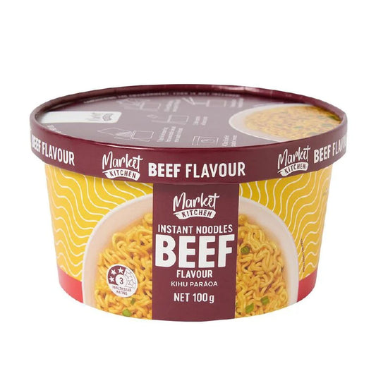 Market Kitchen Bowl Noodles Beef Flavor 100g