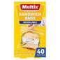 Multix Quick Zip Resealable Sandwich Bags 40 Pack