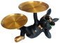 Cool Frenchie Double Tray Resin Figurine (Black & Gold)