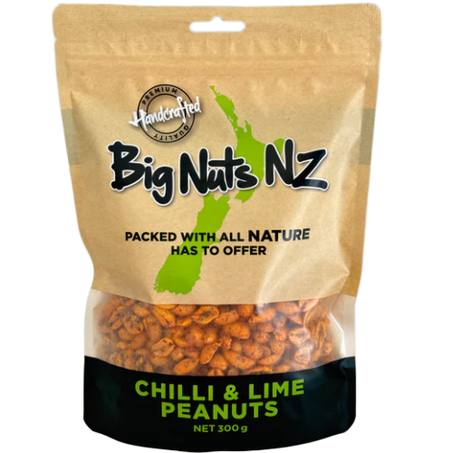 Big Nuts NZ Chilli Lime Peanuts 250g