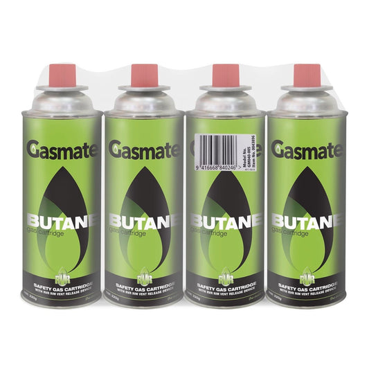Gasmate Butane Gas Cartridge RVR 4pk