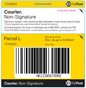 NZ Post Courier L Parcel Ticket