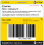 NZ Post Courier M Parcel Ticket