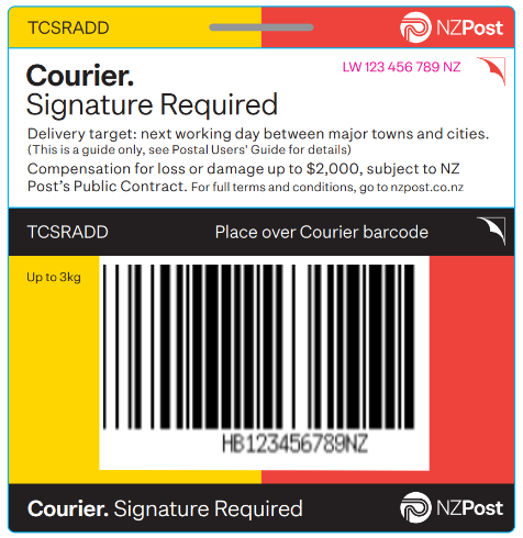 NZ Post Courier Signature-Required Parcel Add-On