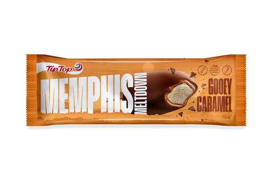 Memphis Meltdown Gooey Caramel Ice Cream