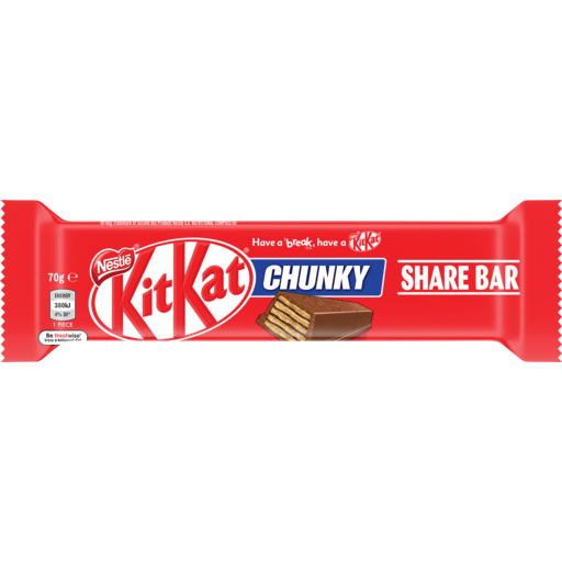 Nestle Kit Kat Chunky Share Bar 70g