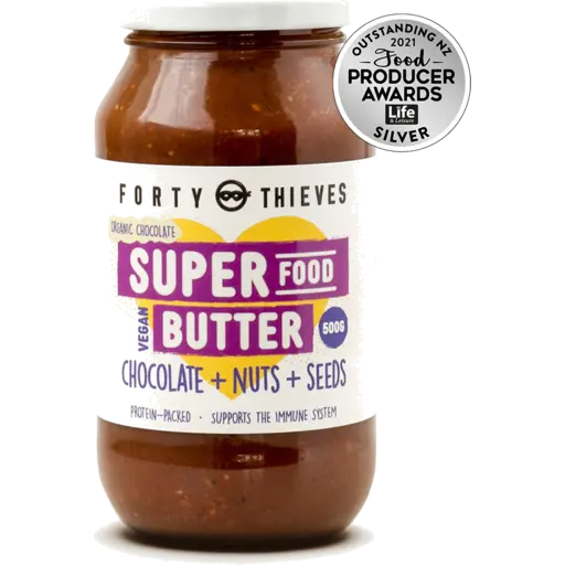 Forty Thieves Chocolate + Nuts + Seeds Super Food Butter 500g