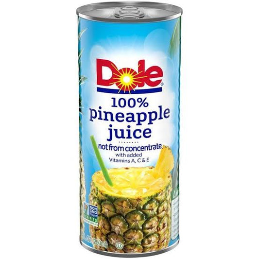 Dole 100% Pineapple Juice 240ml Can