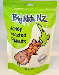 Big Nuts NZ Honey Roasted Peanuts 300g