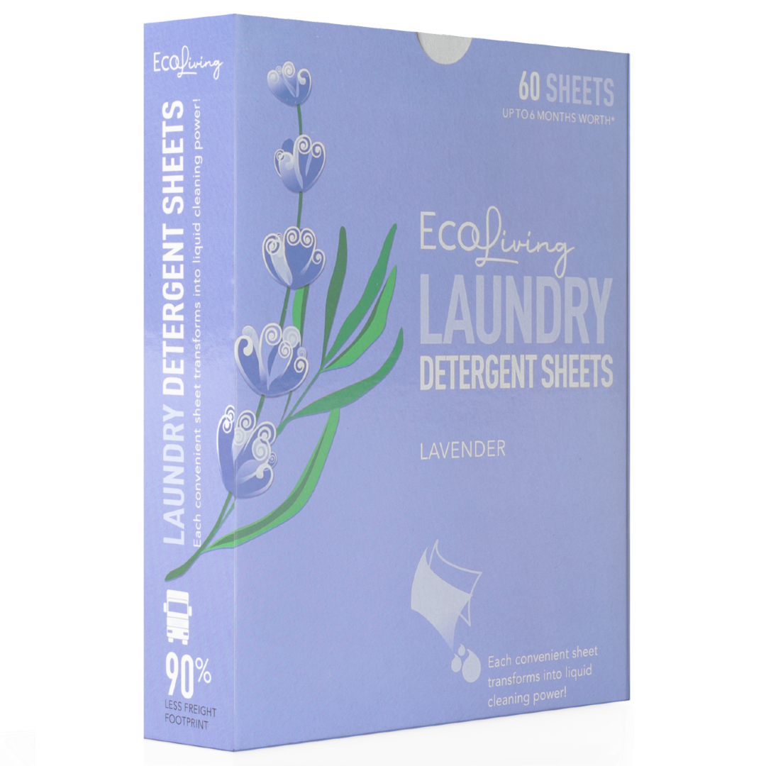 EcoLiving Laundry Detergent Sheets Lavender 60pk