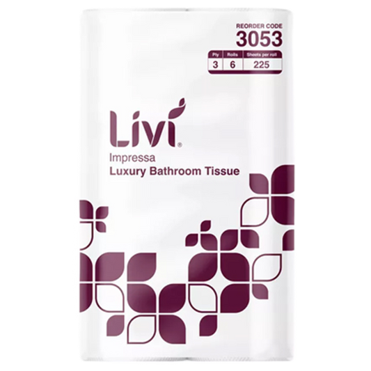 Livi Luxury 3 Ply Bathroom Tissue 6 Rolls