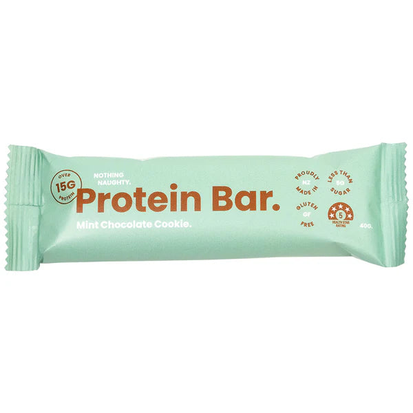 Nothing Naughty Mint Chocolate Cookie Protein Bar 40g