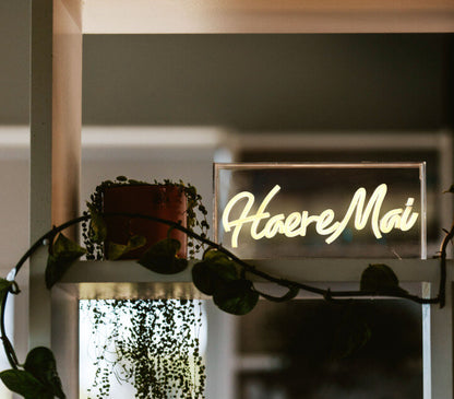 Moana Road Neon Light - Haere Mai
