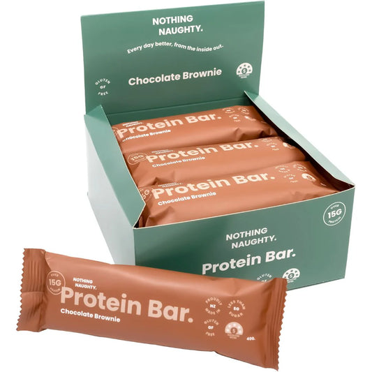 Nothing Naughty Chocolate Brownie Protein Bar 40g