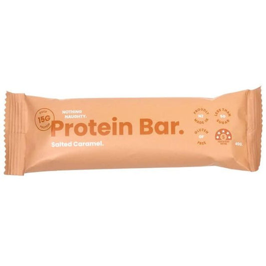 Nothing Naughty Salted Caramel Protein Bar 40g