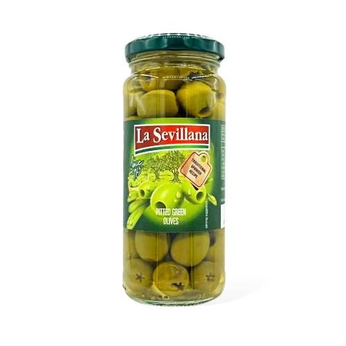 La Sevillana Pitted Green Olives