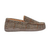 SnuggUps Men's Moccasin Brown Plaid Slippers