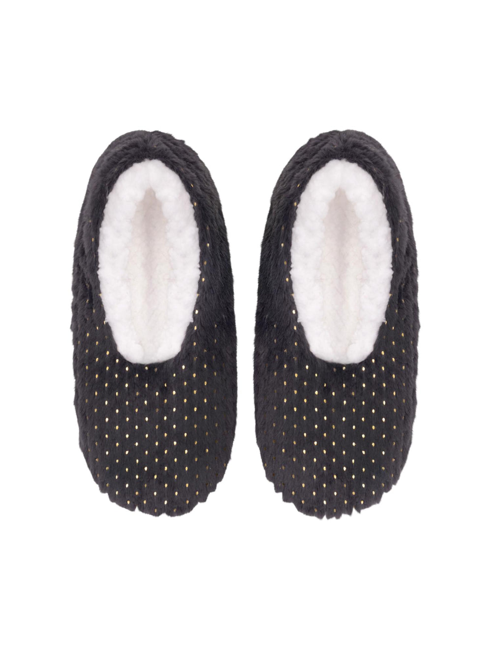 SnuggUps Women's Metallic Charcoal Slippers