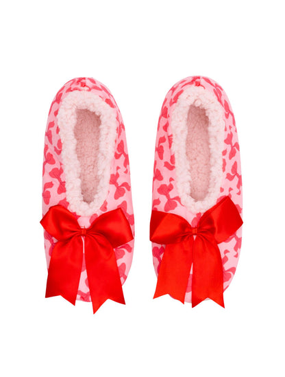 SnuggUps Women's Printed Bow Watermelon Slippers