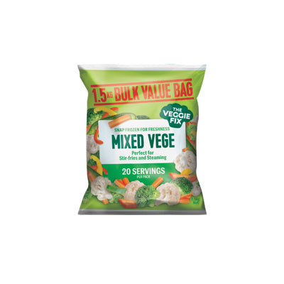 The Veggie Fix Frozen Mixed Vege Bulk Value Bag 1.5kg