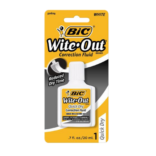 Bic Wite Out Quick Dry White Correction Fluid