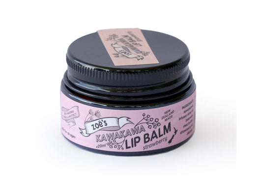 Zoe's Kawakawa Lip Balm 20ml - Strawberry