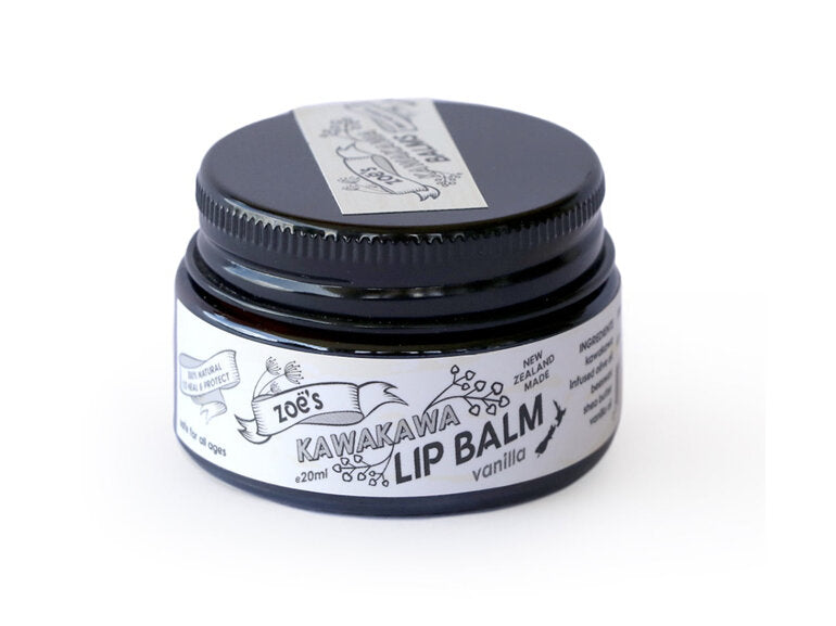 Zoe's Kawakawa Lip Balm 20ml - Vanilla